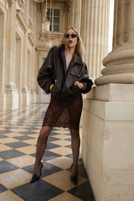 Saint Laurent Fall 24 Chloë Sevigny
