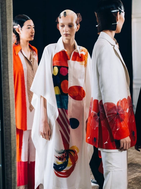 Akris SS24 Backstage