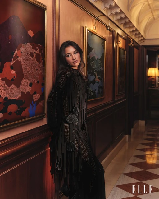 Alexandra Malena Saint Mleux for Elle Mexico November 2025 Cover Story