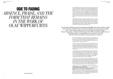 Ode to Fading | Project , Issue N° 20, Ten years of Mia.