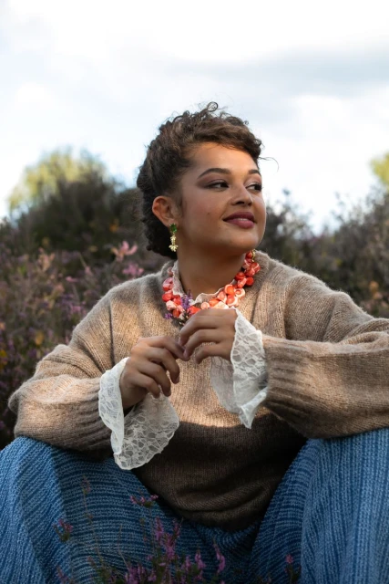 Purple /UJETA MED LILA CVETOVI