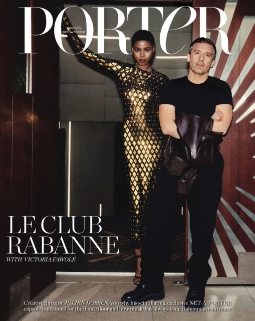 Porter Magazine November Cover with RABANNE