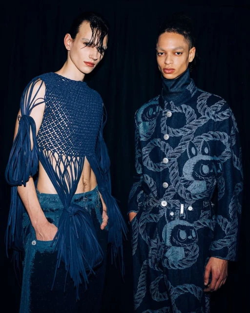 Backstage at F/W25 Romantic Sharpness (Show in Milan)