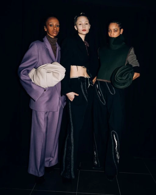 Backstage at F/W25 Romantic Sharpness (Show in Milan)