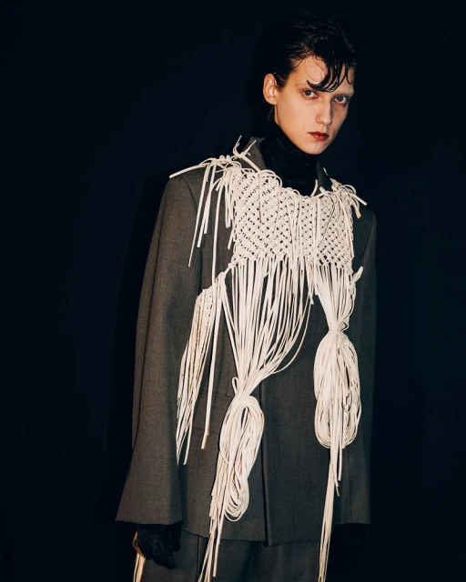 Backstage at F/W25 Romantic Sharpness (Show in Milan)