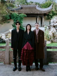 Autumn Solitude in the Pavilion bridge