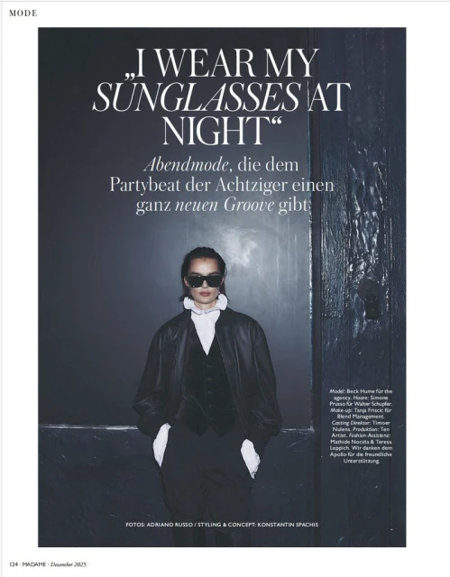 I wear my sunglasses at. night