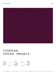 UNTITLED, TITLED, PROJECT.