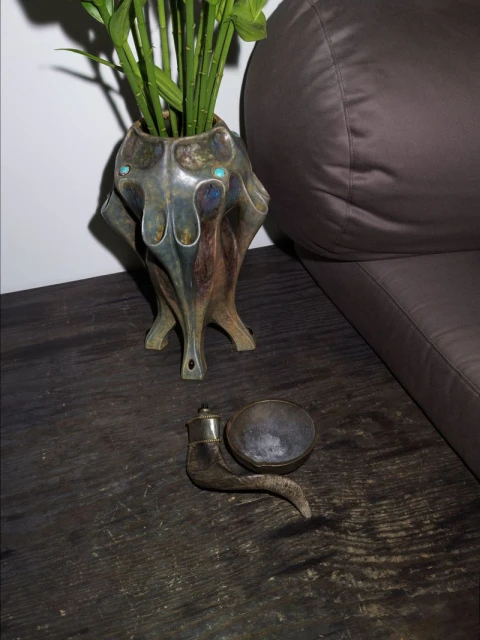 Rick Owens in his home