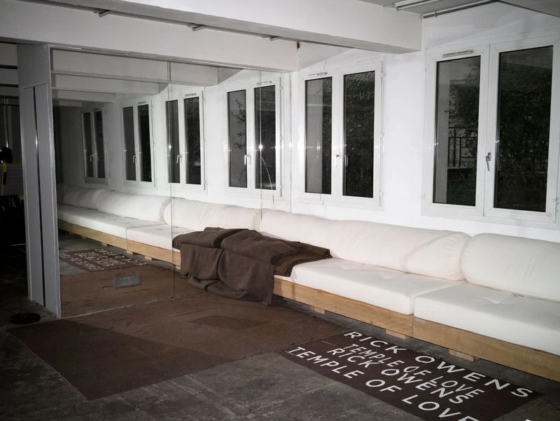 Rick Owens in his home