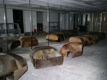 Rick Owens in his home