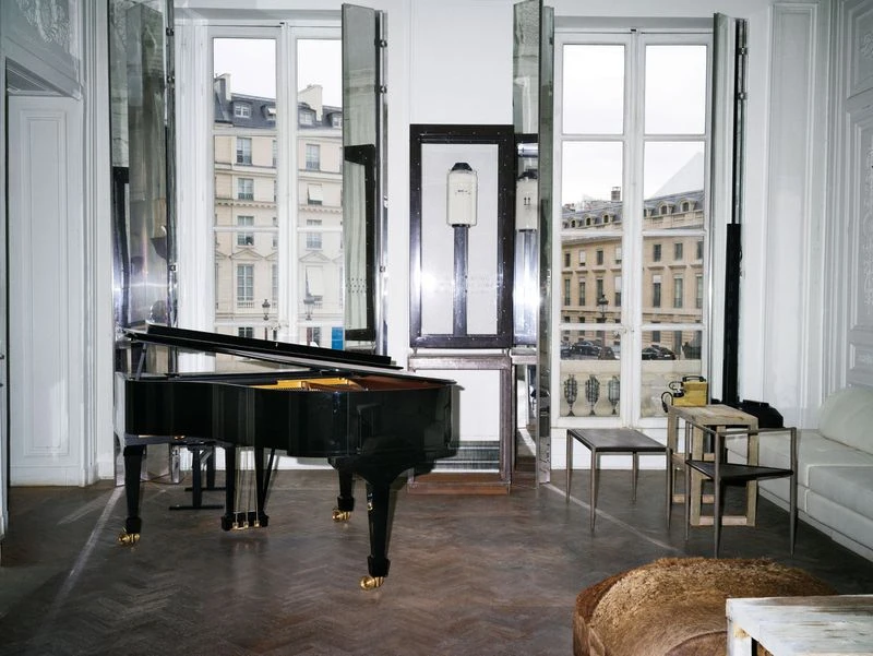 Rick Owens in his home