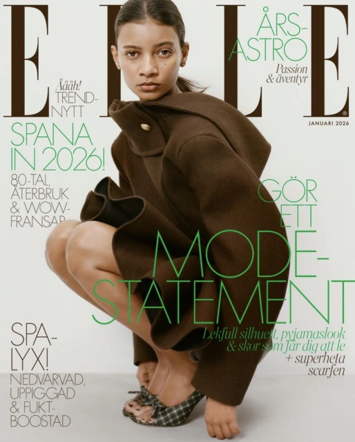 Elle Sweden January 2026 Cover