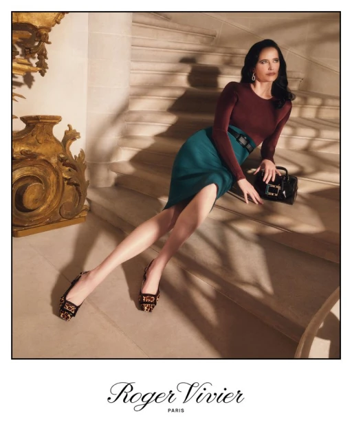 Eva Green for Autumn Winter 2025/26 “La Rose Vivier” campaign