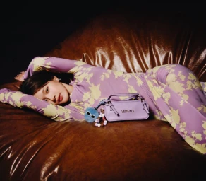 Rosy Zhao: The Versace Global Brand Ambassador with the Versace Tag bag