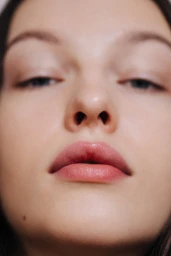 Beauty close up retouching