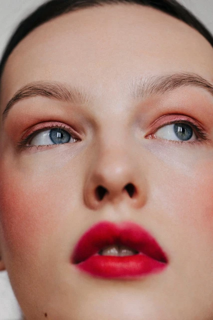 Beauty close up retouching