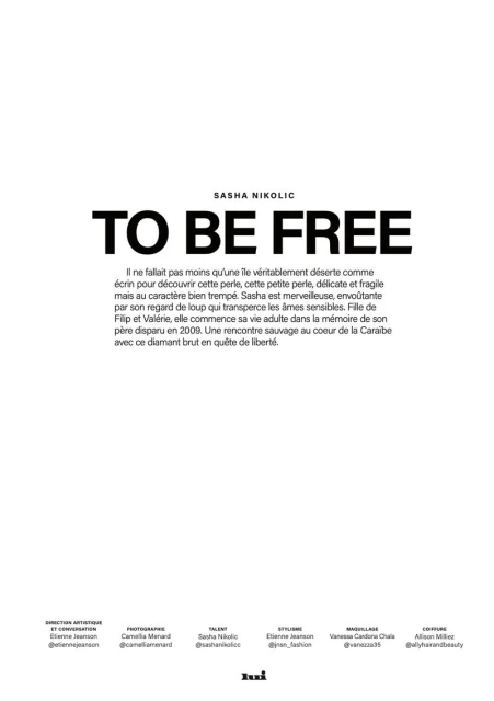 TO BE FREE