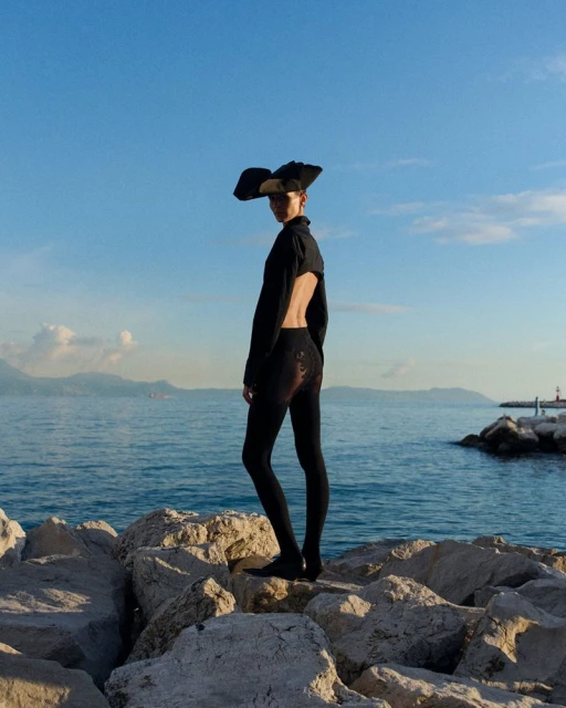 Jeanne Cadieu in Napoli, Italy