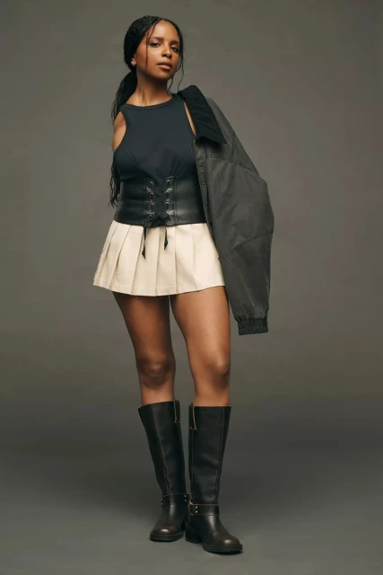 Anthropologie The Bettina Tiered Shirt Dress by Maeve