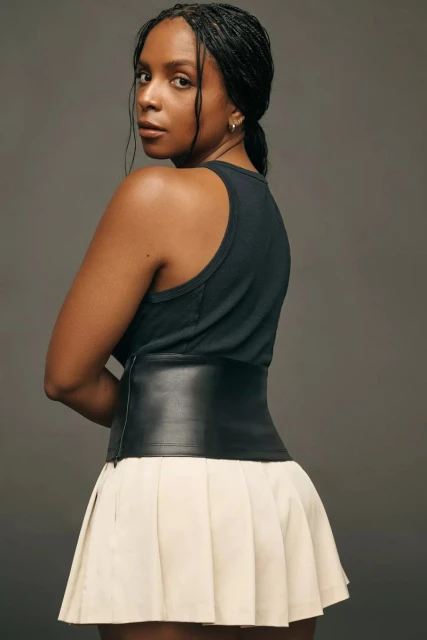 Anthropologie The Bettina Tiered Shirt Dress by Maeve