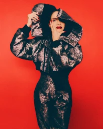 Farida Khelfa - Dior Red