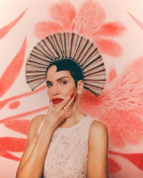 Farida Khelfa - Dior Red