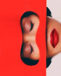 Farida Khelfa - Dior Red