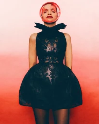 Farida Khelfa - Dior Red