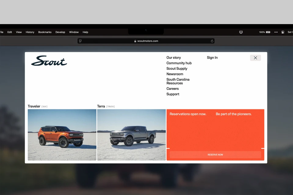 Brand & Vehicle Reveal