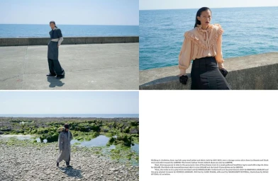 Going big on the beach in SCULPTURAL shapes with Karmay Ngai.