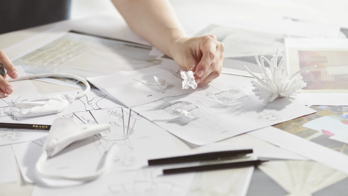 Harper Bazaar FW23 Prada Skirt